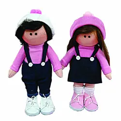 عروسک طرح روسی کد A5 ارتفاع 20 سانتی متر مجموعه دو عددی