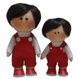 عروسک طرح روسی مدل پسر ارتفاع 20 سانتی متر مجموعه دو عددی