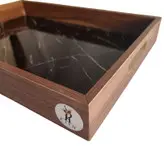 سینی چوبی کف سنگی مستطیل