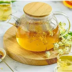 قوری پیرکس درب بامبو 1 لیتری