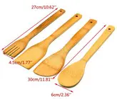 ست کفگیر ملاقه بامبو