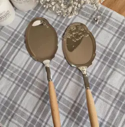 کفگیر دسته بامبو