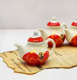 قوری زعفران سرامیکی ناصری