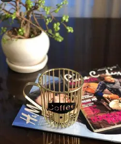 استند کافی طلایی