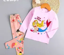 بلوز و شلوار راحتی پری دریایی دخترانه 080