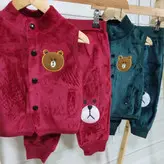 ست جلیقه و شلوار مخمل خرسی 185