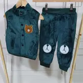 ست جلیقه و شلوار مخمل خرسی 185