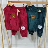 ست جلیقه و شلوار مخمل خرسی 185