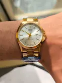🆔 شناسه : #23447 👚نام : ساعت کاسیو مردانه بنداستیل طلایی صفحه سفید دارای تقویم کیفیت‌ عالی دارای جعبه چوبی و کارت ضمانت شش ماه گارانتی موتور قطر شیشه ساعت مردانه ۳۳ میلیمتر 👗پرفرووووش و خاص 🧵جنس : بند استیل 🖌 رنگ بندی : مردانه بند استیل طلایی صفحه سفید - ⚜️ سایز ها : mardane -