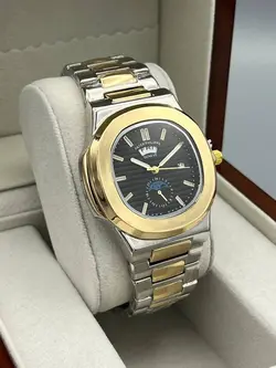 🆔 شناسه : #47007 👚نام : ‏ ⌚️ PATEK PHILIIPH  ⌚️ For MEN  ساعت مردانه برند ‏  PATEK PHILIIPH  دارای جعبه کادویی بالشتک دار و ضمانت گارانتی ۶ ماه موتور دارای دو تقویم( روز های هفته و روز شمار ) ‏کیفیت عالی ساعت اسپرت رنگ بندی کامل وارداتی از دبی 👗ساعتی استثنایی 🔥🔥🔥 🧵جنس : بند استیل 🖌 رنگ بندی : کدیک - کددو - کدسه - کدسه - کدچهار - ⚜️ سایز ها : mardane -