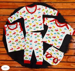 پنج تیکه نوزادی طرح ماشین سایز ۱ تا ۳ ارسال رایگان سیسمونی شیک