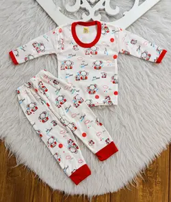 بلوز و شلوار تیکه ای نوزادی طرح فیل اسپرت سایز 1 تا 3