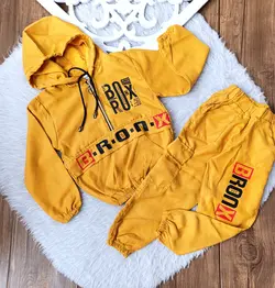 هودی وشلوار اسپرت جنس میکرو پسرانه و دخترانه عیدانه شیک سایز 45 تا 60