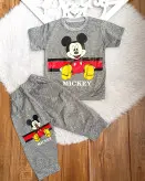 تیشرت و شلوارک اسپرت مناسب ست خواهر و برادری سایز ۴۰ تا ۵۰