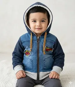 سویشرت لی داخل خز پسرانه سایز ۳۵ تا ۵۰