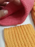 کلاه و شالگردن دخترانه مناسب ۱‌تا ۲ سال حدودا
