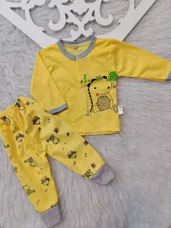 بلوز و شلوار نوزادی سایز ۱ تا ۳ پنبه اعلا طرح دایناسور