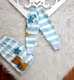 شلوار نوزادی سایز ۱ تا ۶ پنبه اعلا طرح خرس