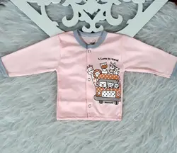 بلوزجلوباز یا مانتو نوزادی سایز ۱ تا ۳ پنبه اعلا طرح باغ وحش