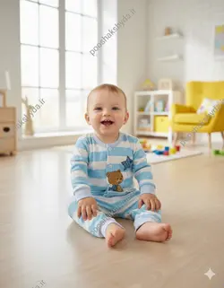 بلوز و شلوار نوزادی سایز ۱ تا ۳ پنبه اعلا طرح خرس