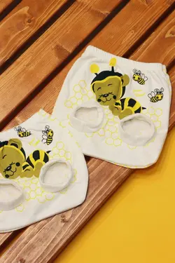 شورت عینکی نوزادی لباس تیکه ای نوزادی زنبوری سایز ۱ تا ۶