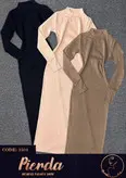 پیراهن بلند ✨ جنس: فانریپ کبریتی 😍 یقه اسکی ✅