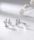 گوشواره نقره شاخ گوزنی