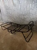 تخت خواب تاشو هتلی کمجا (اکسترابد) تک نفره تاج دار و جک دار (ارتفاع ۴۷ سانتی متری)