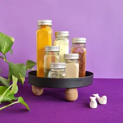 شیشه های جار و بانکه مک کارتی چهارگوش درب کانتینری سایز 3