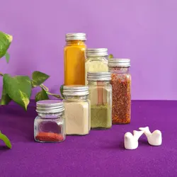 شیشه های جار و بانکه مک کارتی چهارگوش درب کانتینری سایز 2