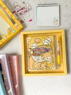 دفتر استیکری همراه کاتر کلیکی