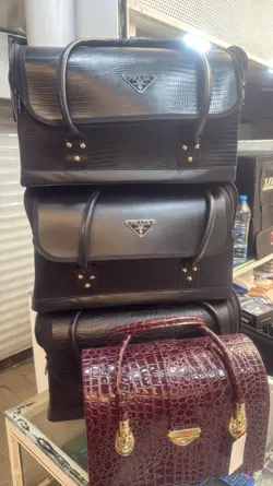 کیف  لوازم آرایشی تاتو ناخن و مژه  سایز بزرگ طبقاتی