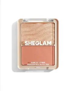 هایلایتر و رژگونه شیگلم دوتایی GLAM 101 HYBRID رنگ SEVILLEGLAM 101 HYBRID HIGHLIGHTER & BLUSH DUO-SEVILLE