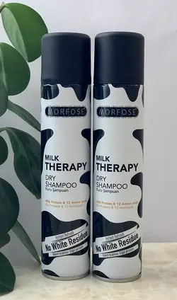 شامپو خشک مورفوس مدل میلک تراپی حجم 200 میل مناسب انواع مو
