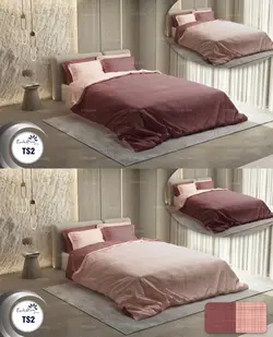 سرویس روتختی ترکسان turksan کد TS2 دونفره ساده 6تکه لحاف دو روو