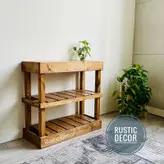 جاکفشی چوبی روستیک دکور مدل H1