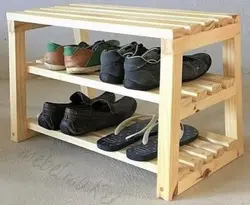 جاکفشی چوبی روستیک دکور