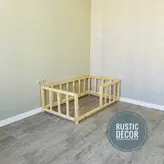 تخت خواب کودک و نوجوان مونته سوری چوبی روستیک دکور مدل py700