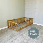 تخت خواب کودک و نوجوان مونته سوری چوبی روستیک دکور مدل py700