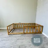 تخت خواب کودک و نوجوان مونته سوری چوبی روستیک دکور مدل py700