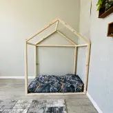 تخت خواب نوزاد مونته سوری چوبی روستیک دکور مدل ft600