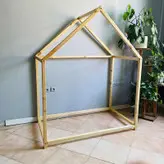 تخت خواب نوزاد مونته سوری چوبی روستیک دکور مدل ft600