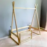 تخت خواب چوبی نوزاد مونته سوری روستیک دکور مدل ZA201