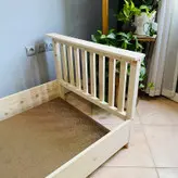 تخت خواب کودک و نوجوان مونته سوری چوبی روستیک دکور مدل کلاسیک