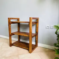 جاکفشی چوبی روستیک دکور مدل NK100