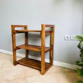 جاکفشی چوبی روستیک دکور مدل NK100