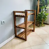 جاکفشی چوبی روستیک دکور مدل NK100