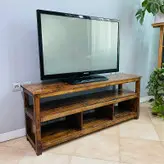 میز تلویزیون چوبی روستیک دکور مدل HJ900
