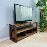 میز تلویزیون چوبی روستیک دکور مدل HJ900