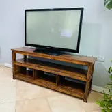 میز تلویزیون چوبی روستیک دکور مدل HJ900